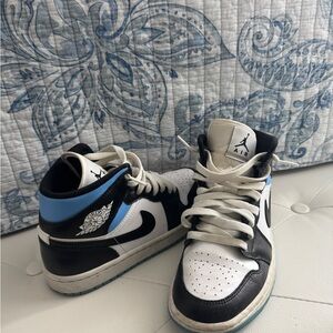 Nike Air Jordan Sneakers - Black, White, Blue